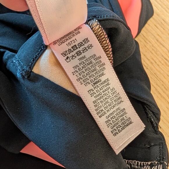 Agent Provocateur Mazzy Swimsuit Womens AP 3/US 6 Green/Pink One Piece Bandage - Picture 11 of 11